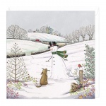 The Snowman & Puppy Christmas Card